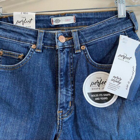 Dickies High Waisted Curvy Jeans Size 2 - Picture 3 of 9